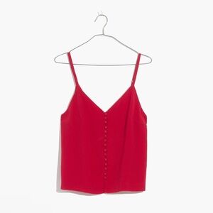 NWT Madewell Silk Button-Down Cami - Size 10
